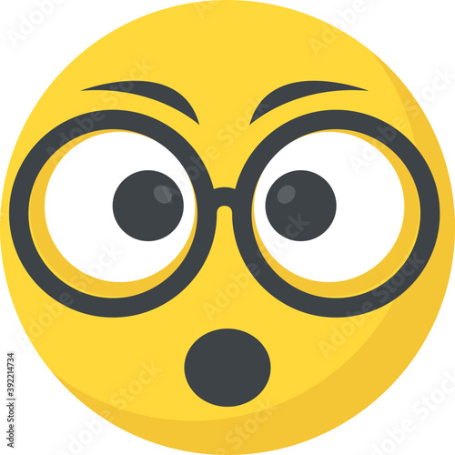 
A smiley expressing being surprised
