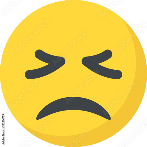 
Sad smiley face, depressed concept
