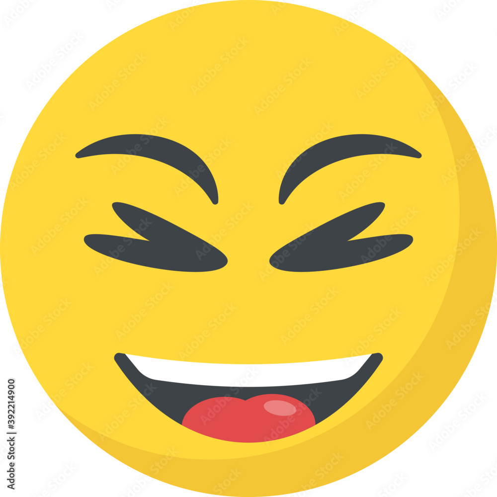 A social communication platforms’ emoji laughing expression
A social communication platforms’ emoji laughing expression