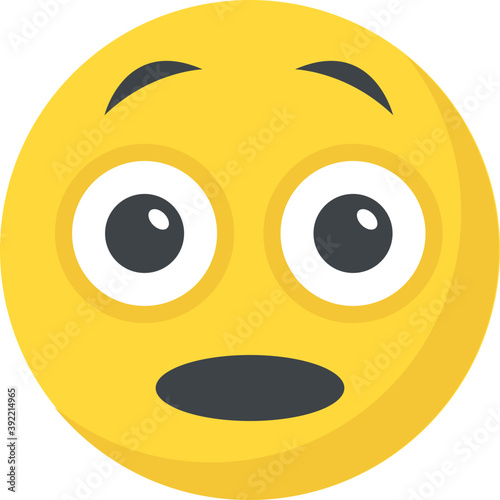 
Surprised smirking emoticon face
