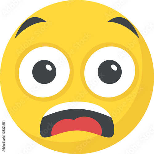 
Surprised smirking emoticon face
