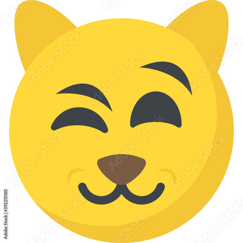 
An emoticon depicting expression of being naughty
