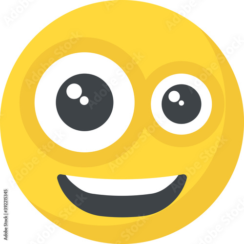 
Naughty expression through emoticon icon
