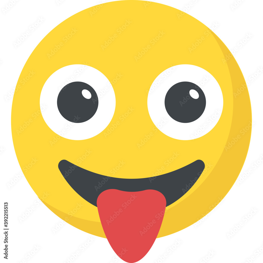 Fototapeta premium Naughty expression through emoticon icon 