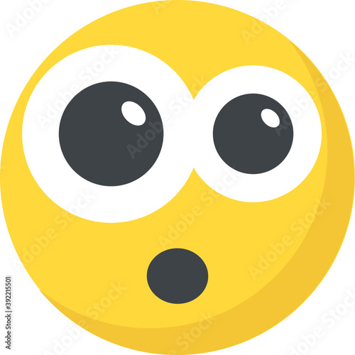 
A smiley expressing being surprised
