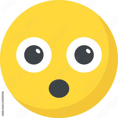 
A smiley expressing being surprised
