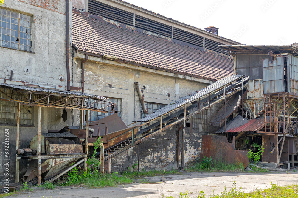 Abandoned Factory Conveyor Belt