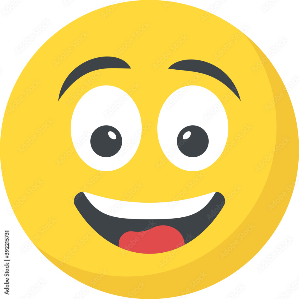 Fototapeta premium A social communication platforms’ emoji laughing expression 