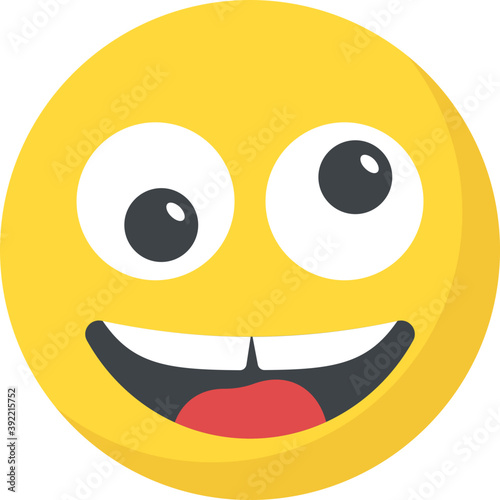 
A social communication platforms’ emoji laughing expression
