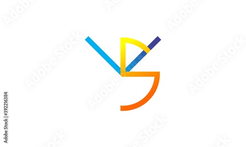 letter vs logo vector