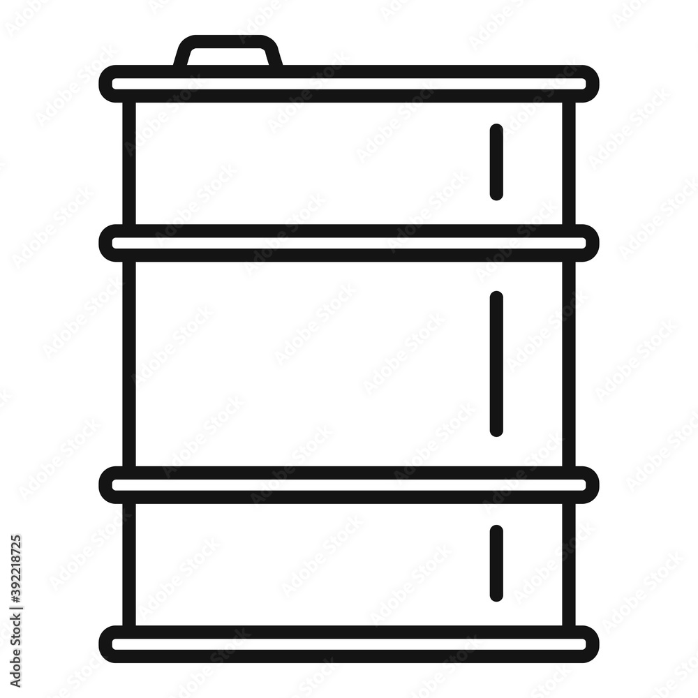 Barrel storage icon. Outline barrel storage vector icon for web design isolated on white background Barrel storage icon. Outline barrel storage vector icon for web design isolated on white background