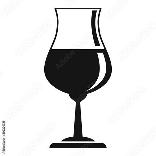 Alcohol glassware icon. Simple illustration of alcohol glassware vector icon for web design isolated on white background