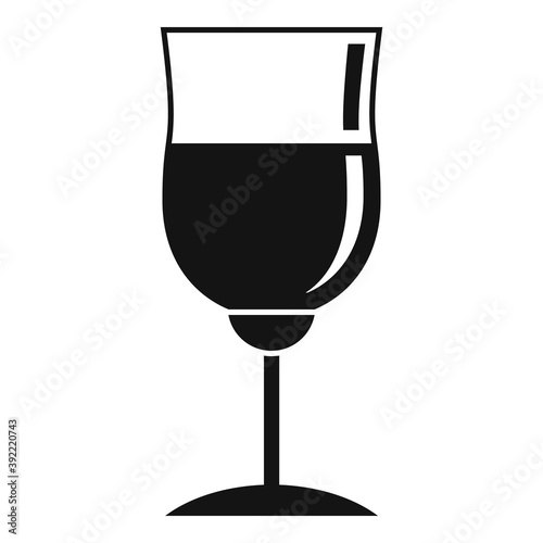 Wine glassware icon. Simple illustration of wine glassware vector icon for web design isolated on white background
