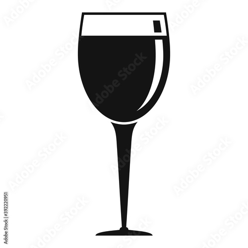 Merlot wineglass icon. Simple illustration of merlot wineglass vector icon for web design isolated on white background