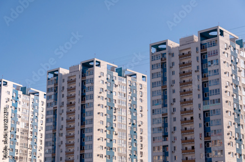 White apartment home house residential building complex real estate