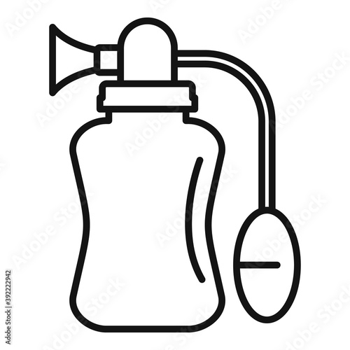 Manual breast pump icon. Outline manual breast pump vector icon for web design isolated on white background