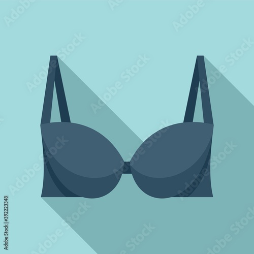 Elegant bra icon. Flat illustration of elegant bra vector icon for web design