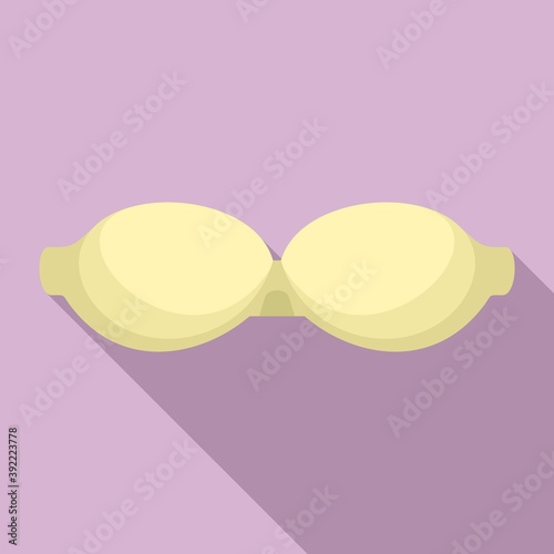 Boobs bra icon. Flat illustration of boobs bra vector icon for web design