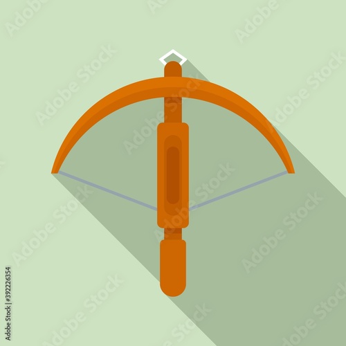 Safari crossbow icon. Flat illustration of safari crossbow vector icon for web design