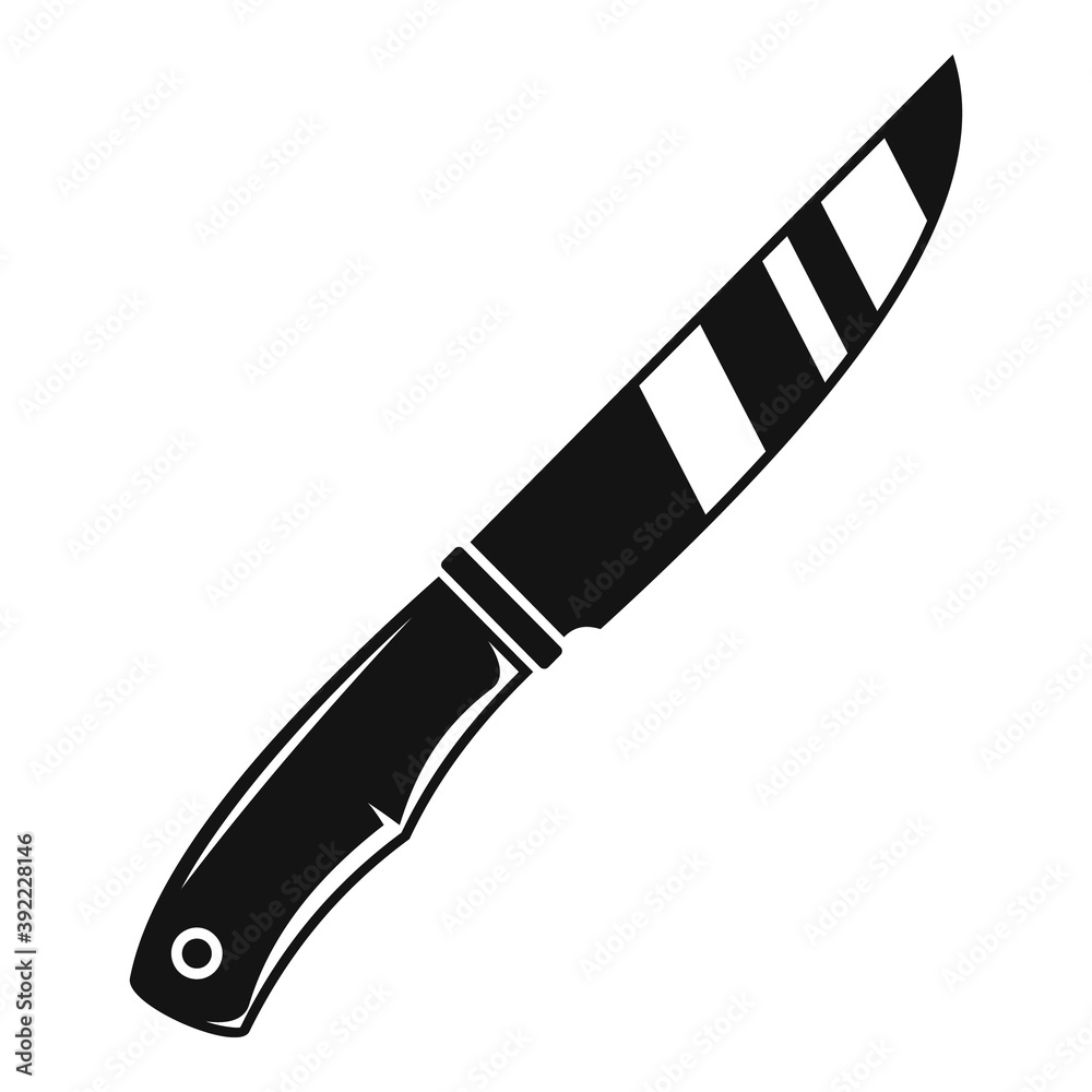 Safari hunting steel knife icon. Simple illustration of safari hunting steel knife vector icon for web design isolated on white background Safari hunting steel knife icon. Simple illustration of safari hunting steel knife vector icon for web design isolated on white background