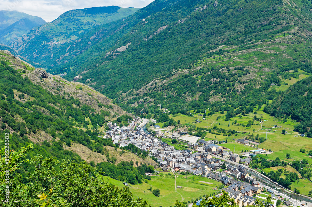Bossòst, Pyrenean village, Aran Valley, province of Lleida, Catalonia, Northern Spain.