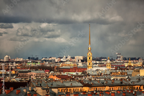 beautiful view of the city of St. Petersburg from the top point. Russia. beautiful view of the city of St. Petersburg. Russia.