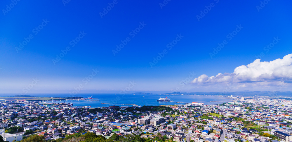 Landscape of Tateyama city in Japan 