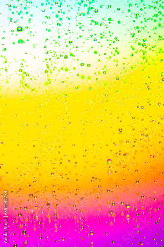 Colorful Gradient abstract background with water droplets