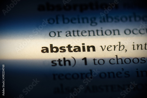 abstain