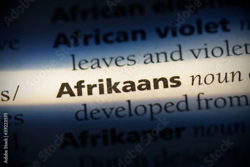 Obraz na płótnie afrikaans