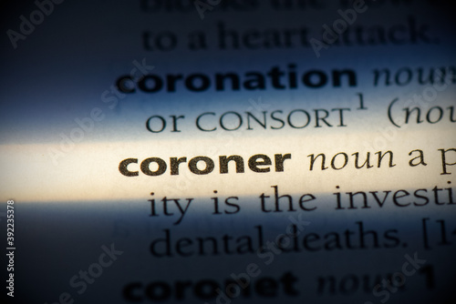 Obraz na płótnie coroner