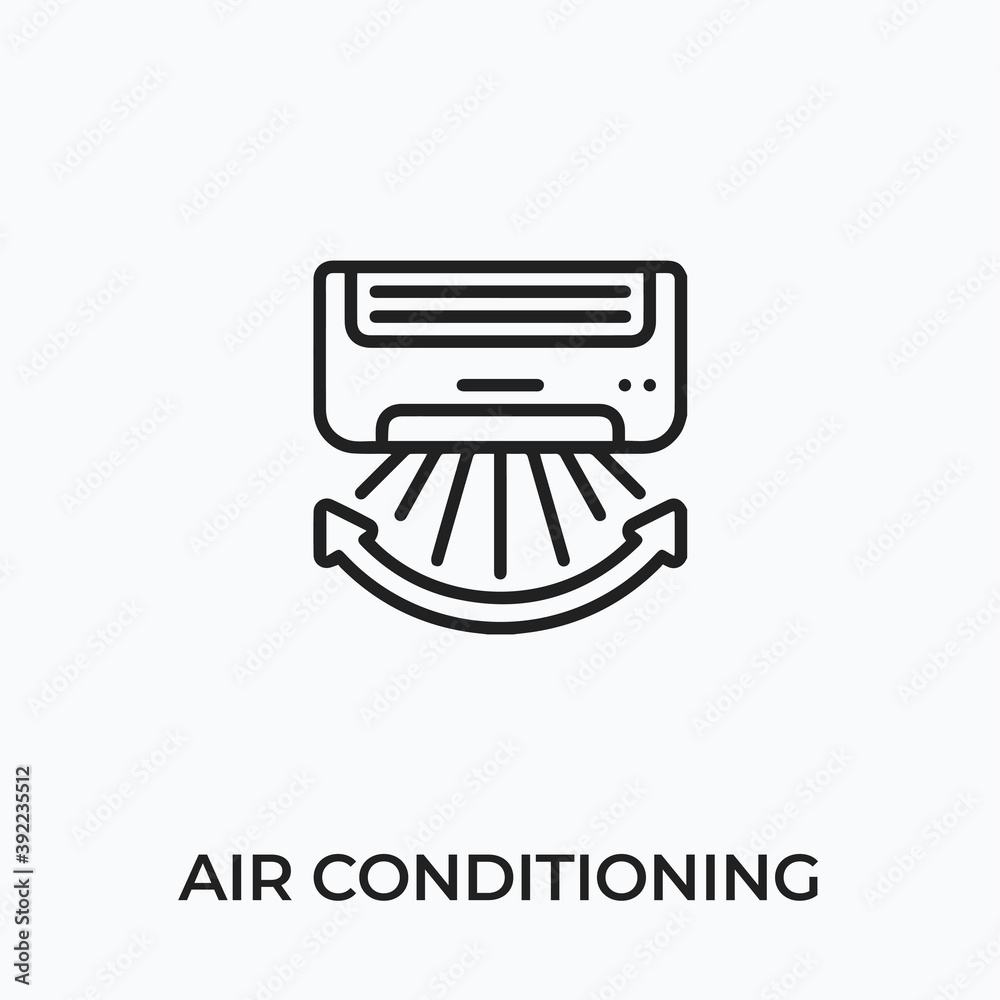 air conditioning icon vector. air conditioning sign symbol for modern design. Vector illustration air conditioning icon vector. air conditioning sign symbol for modern design. Vector illustration