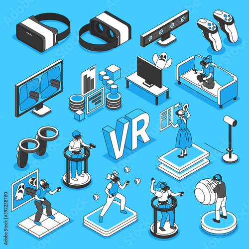 Virtual Reality Icons Set