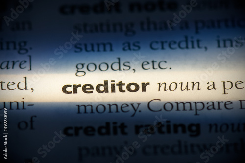 Obraz na płótnie creditor