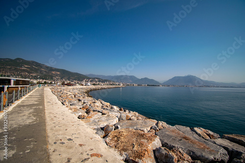 Turkish coast in Alanya in summer