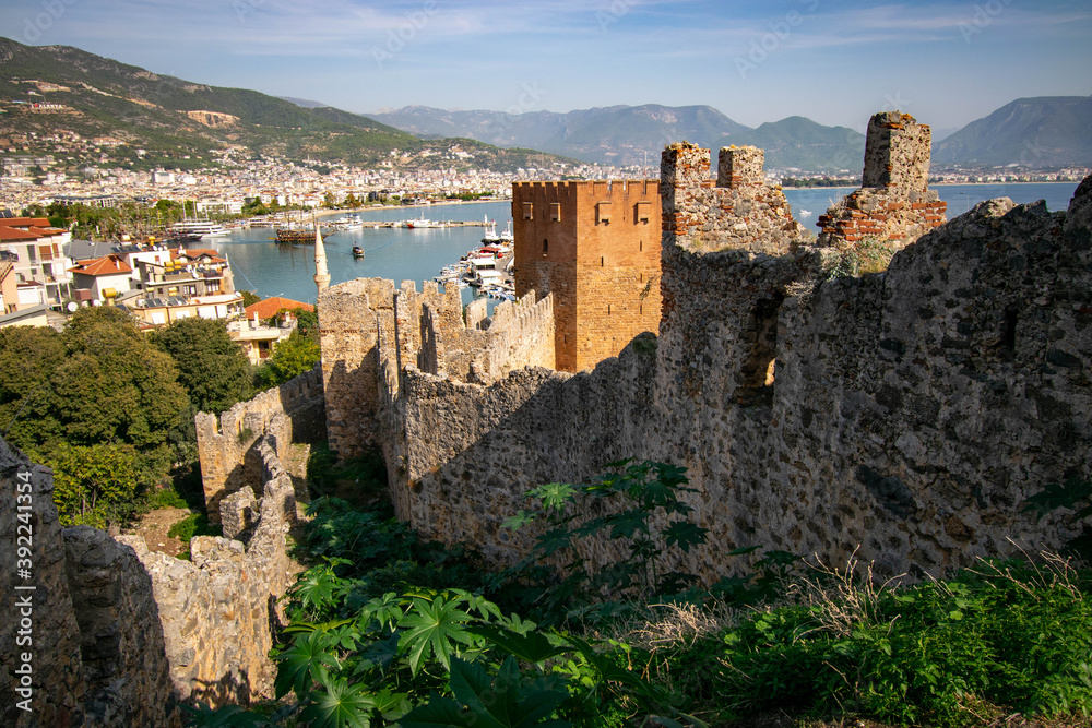 Turkey fortress Alanya in summer