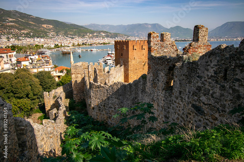 Turkey fortress Alanya in summer