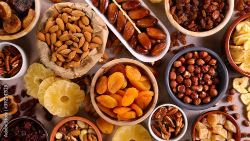 assorted of nuts and dried fruit