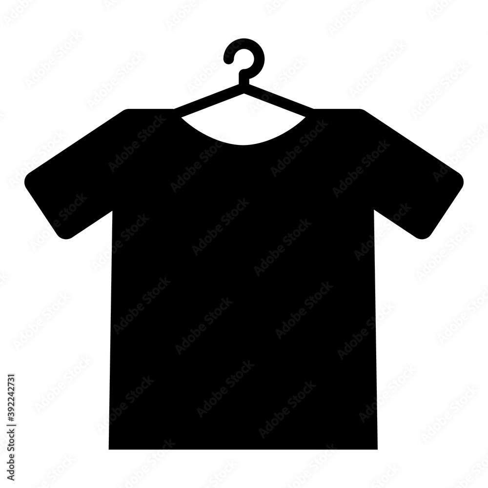 Clean clothe dress hanger icon. Simple line, outline illustration website or mobile application Clean clothe dress hanger icon. Simple line, outline illustration website or mobile application