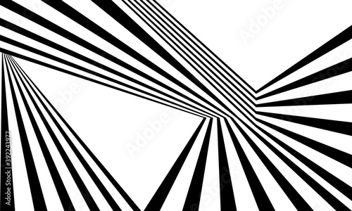 abstract background with lines. stripes optical art illusion. photo