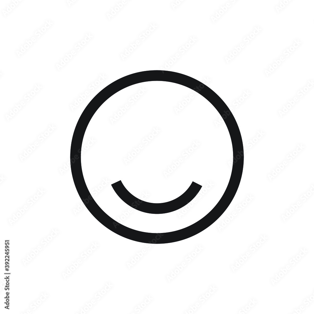 Icon vector graphic of emoticon, good for template Icon vector graphic of emoticon, good for template
