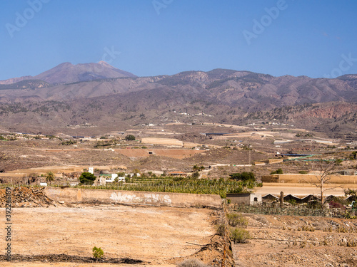 Large impressive road bridge connecting the south of the island to villages further north, Teneriffe, Spain