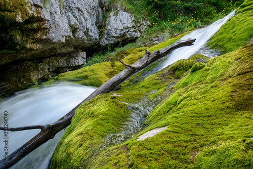 Natural cascade with fresh water