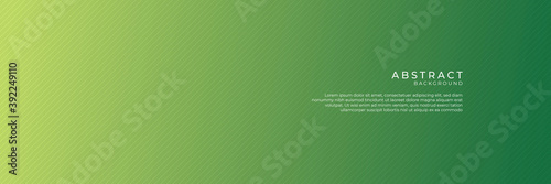 Green abstract background for wide banner with modern pattern material texture