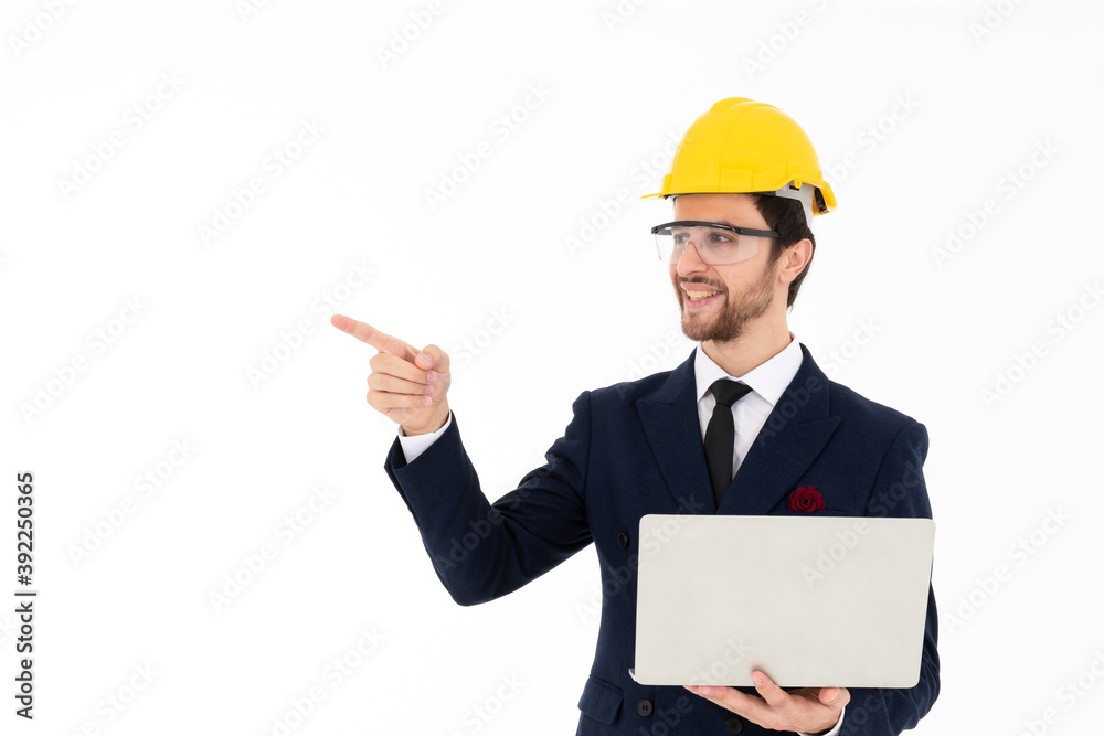 Architect white isolated background for the banner Architect white isolated background for the banner
