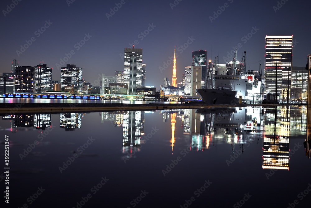 Obraz premium 湾岸の夜景