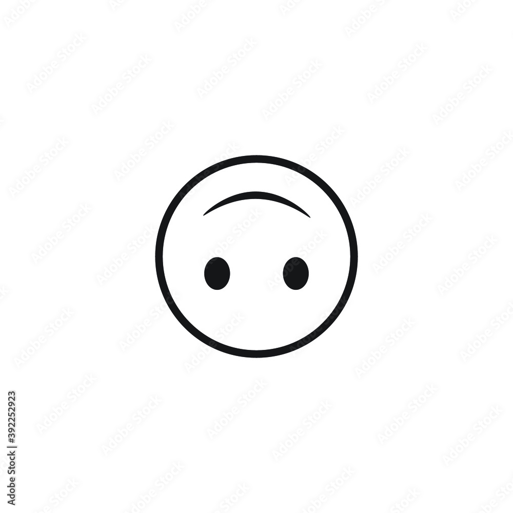 Fototapeta premium Icon vector graphic of emotcon line 