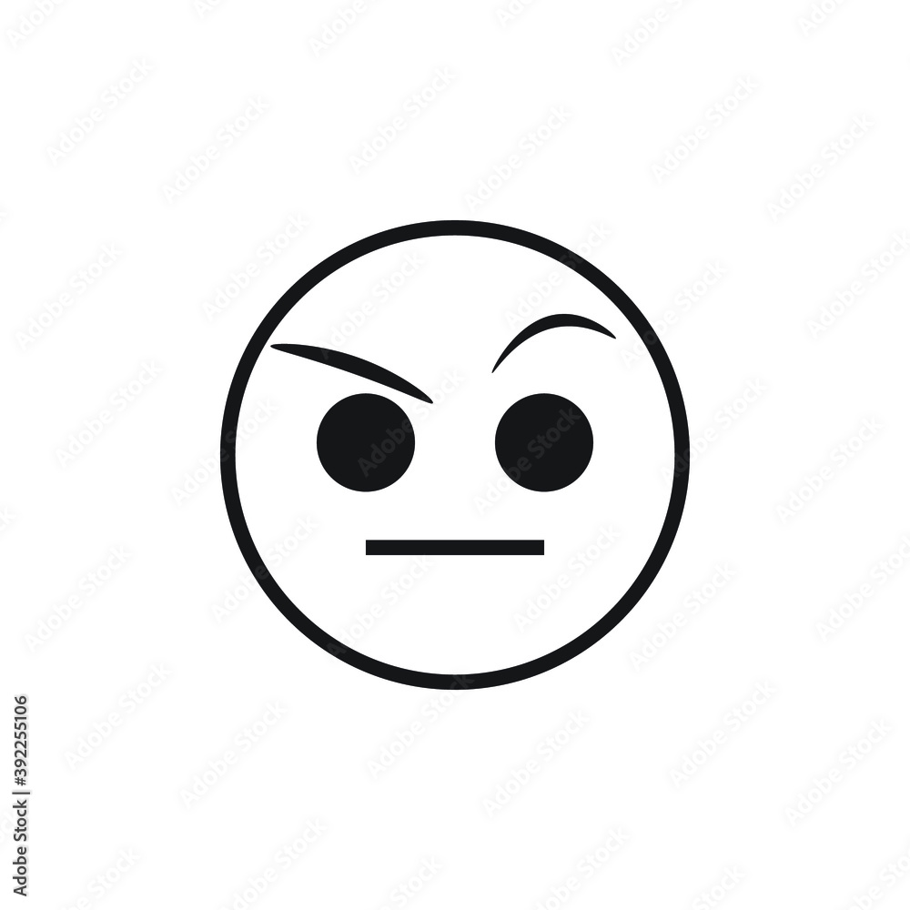 Icon vector graphic of emotcon line Icon vector graphic of emotcon line