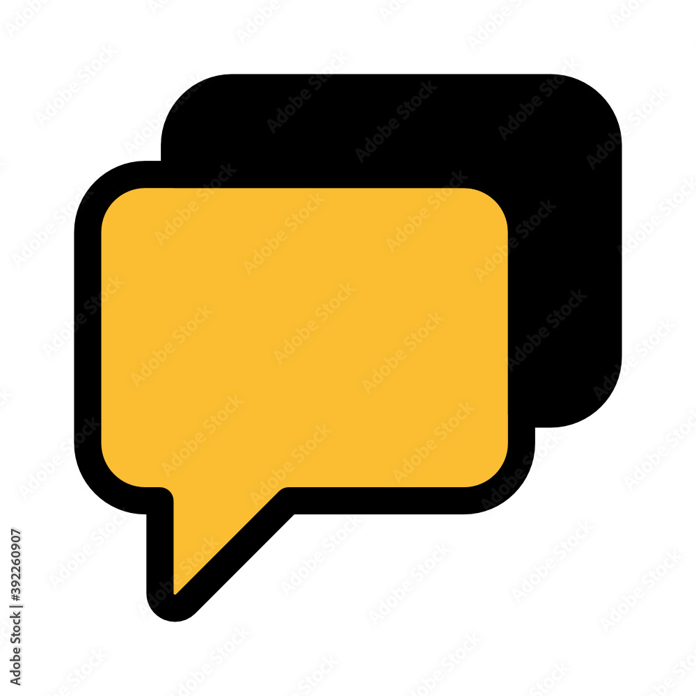 Fototapeta premium chat room icon, messaging converence vector