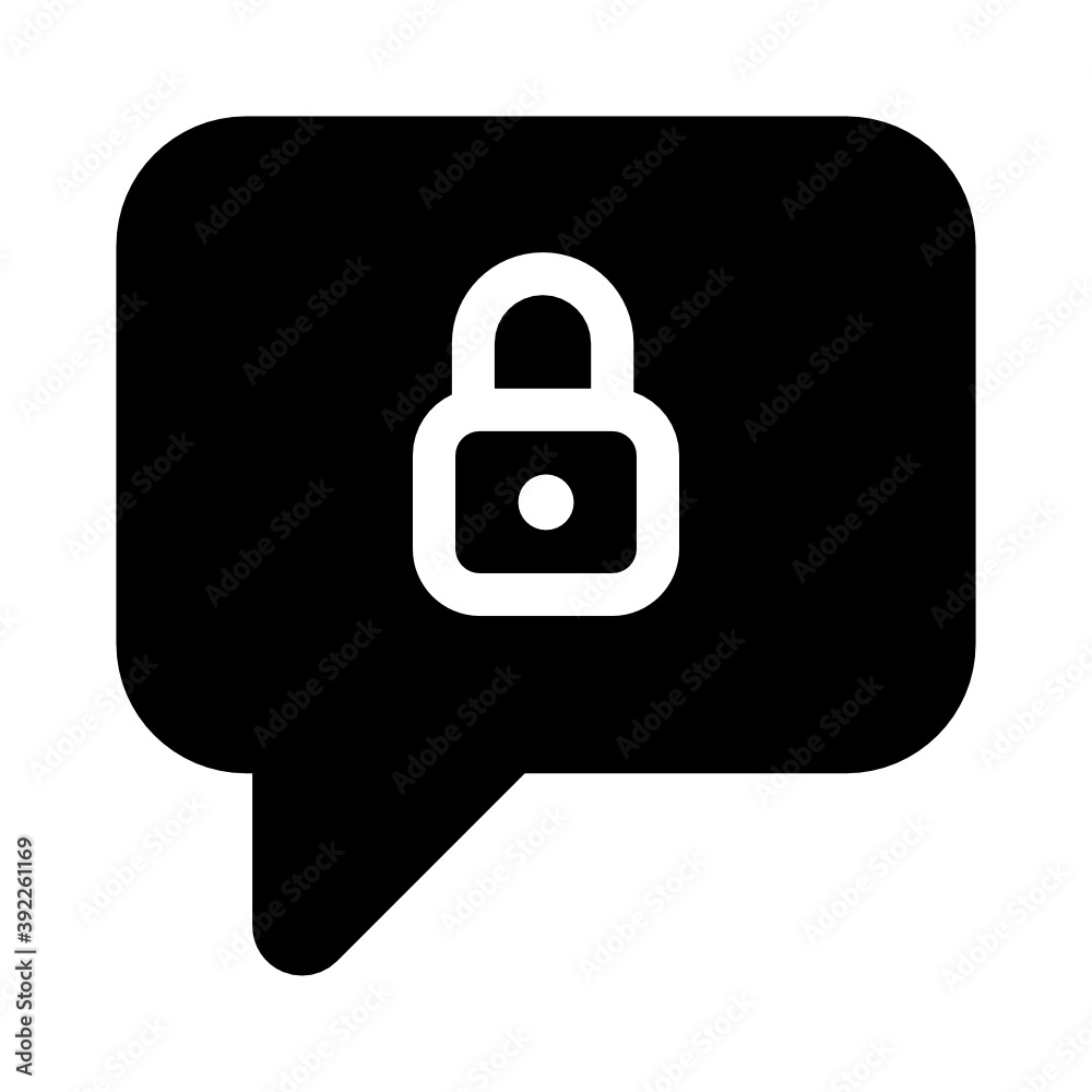 closed topic, chat sequrity icon, messaging converence vector closed topic, chat sequrity icon, messaging converence vector